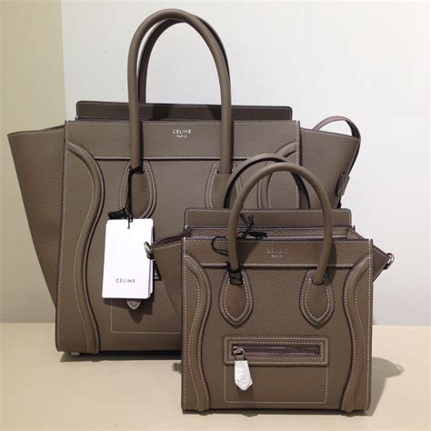 celine micro vs nano|The Ultimate Bag Guide: The Céline Luggage Tote .